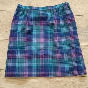 Pendleton plaid skirt